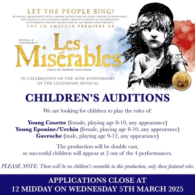 Les Miserables - Children's Auditions